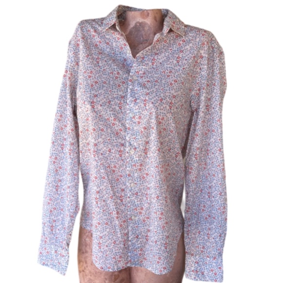 Stile Benetton Tops - Stile Benetton Long Sleeve Floral Print Button-Down Shirt